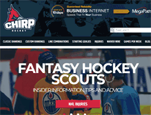 Tablet Screenshot of chirphockey.com